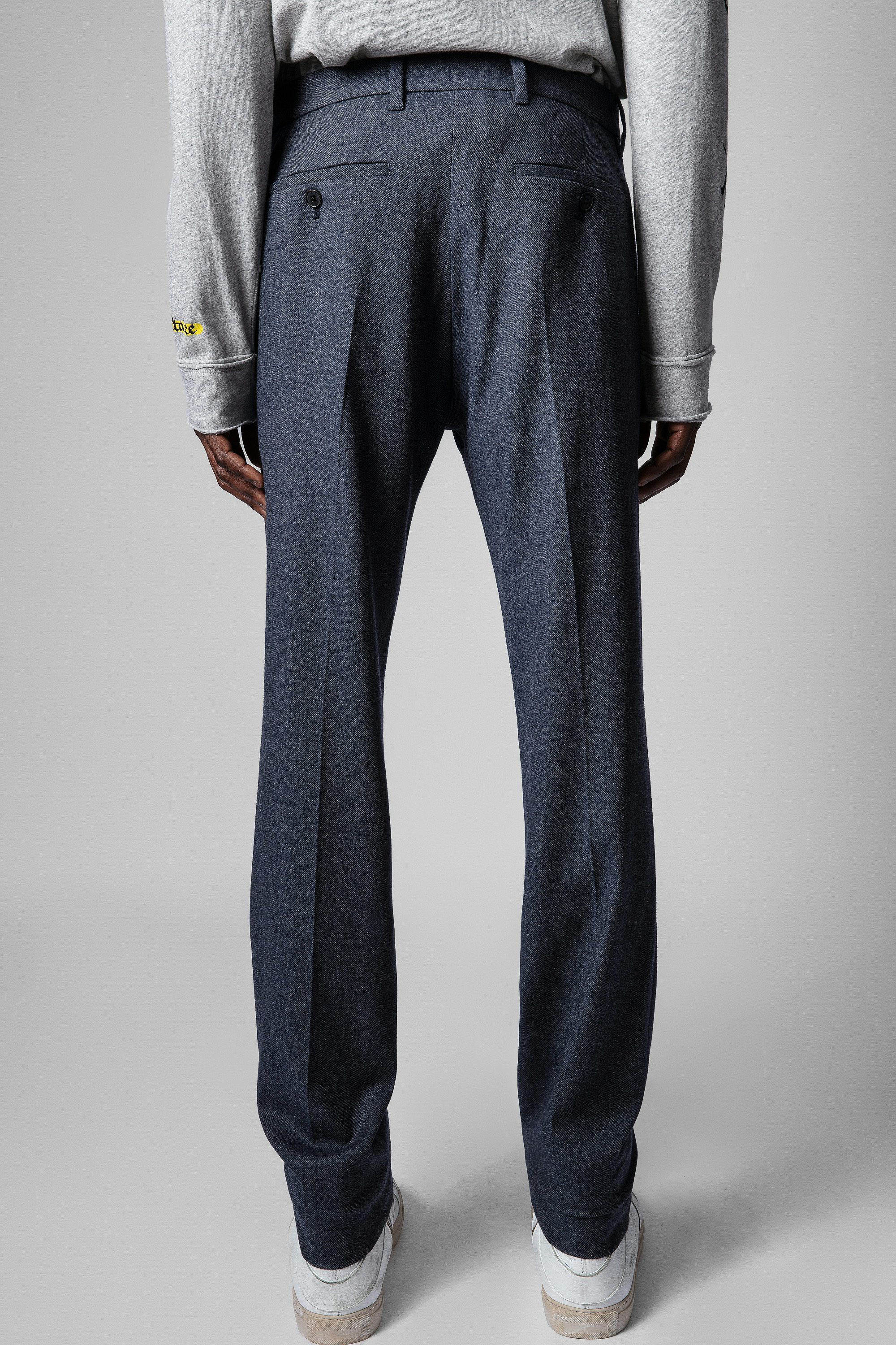 Hose Paris - Grau melierte Herrenhose